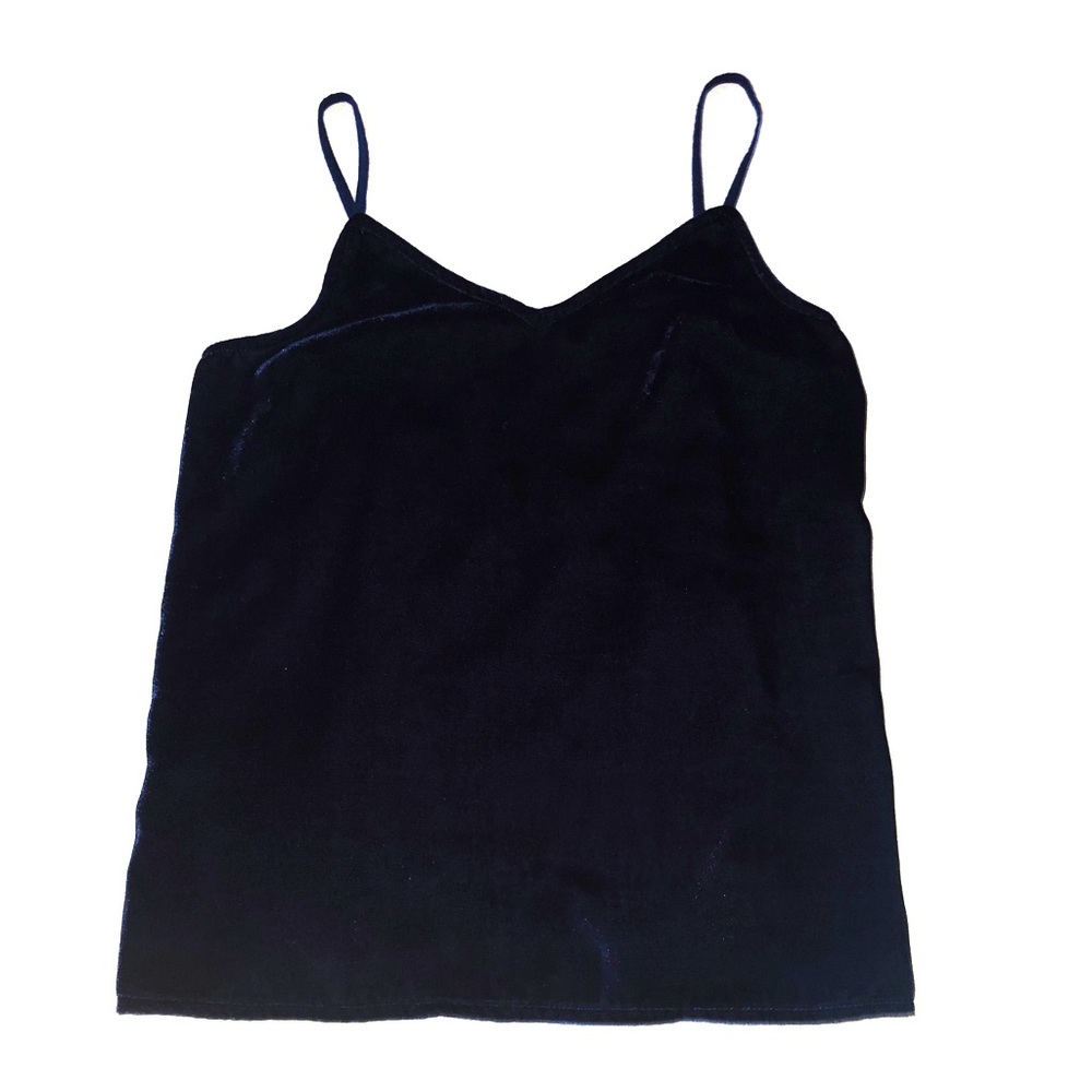 Velvet blue tank top! Fits size XXS-XS!